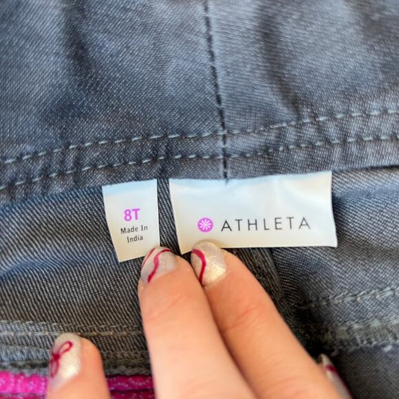 Vintage Y2K Athleta Mid Rise Black Denim Straight Leg Jeans Women's Size 8 - Picture 3 of 5